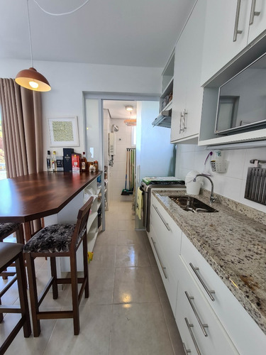Apartamento Mobiliado Á Venda Na Praia Da Enseada Guarujá Sp - 2 Suítes - 2 Vagas De Garagens - Lazer - Ap05467 - 68743373