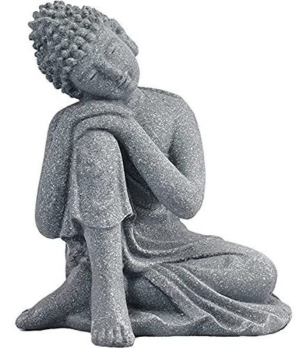 Adorno Acuario De Piedra Arsenica Budha Zen 10cm Mozhixue