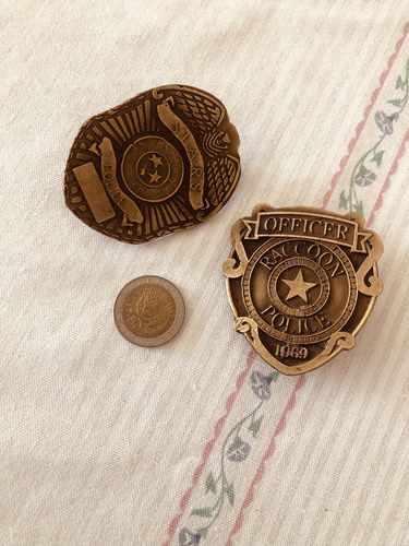 Placa Policía Resident Evil Stars Police Metal Premium