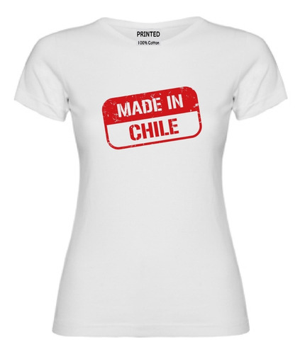 Polera Mujer Estampado Hecho En Chile