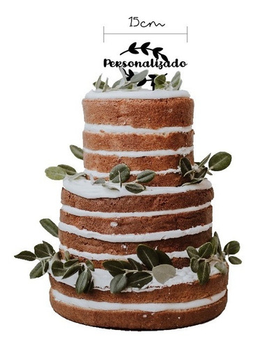 Imagen 1 de 6 de Paquete 5 Adornos Cake Toppers Personalizados De 15cm