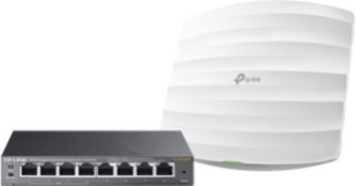 Kit De Access Point Eap245 Y Switch Poe Tl-sg108pe, Doble