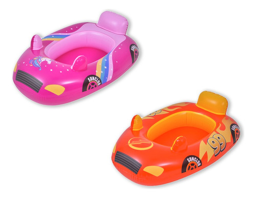 Botecito Inflable Para Chicos Sun Club Verano Pileta Color Rayo Mqueen