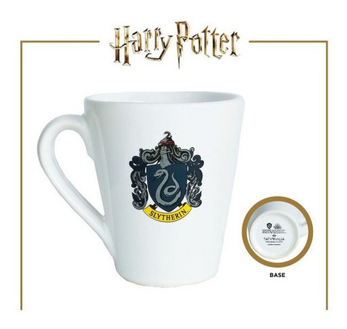 Taza Cónica Con Escudo Slytherin - Harry Potter