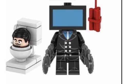 Titan  Tv Man  + Toilet (lego)personaje De Skibidi