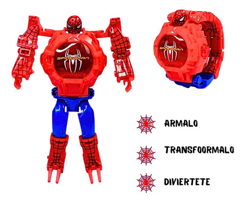Reloj Infantil Digital Interactivo Y/o Armable Para Niño Spider Man