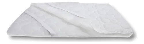 Protector Semidoble Acolchado Tipo Hotel 120x190 Cm Color Blanco