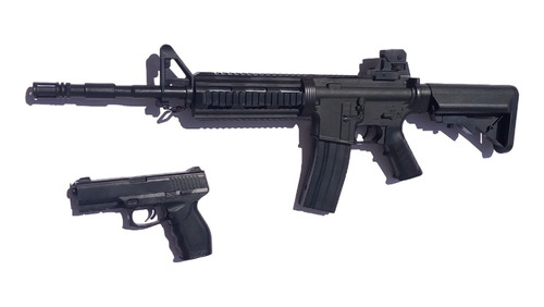 Set Rifle M4 + Pistola Sig Sauer Airsoft Vigor 9905 Resorte