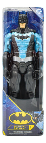 Dc Bat-tech Batman Traje Azul Figura 29cm Spin Master