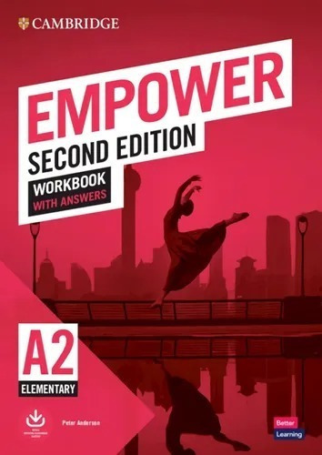 Empower Workbook A2 Elementary, De Peter Anderson. Editorial Cambridge, Tapa Blanda En Inglés, 2023