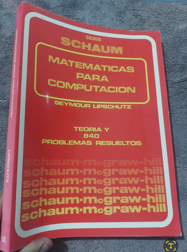 Libro Schaum Matemáticas Para La Computación Seymour