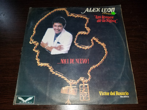 Lp Vinilo Disco Acetato Vinyl Alex Leon Aqui De Nuevo Salsa