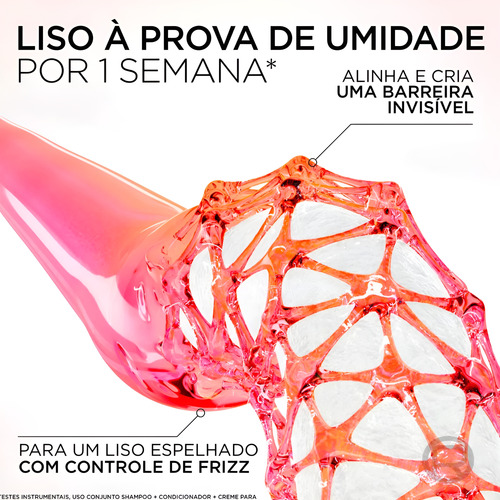 Shampoo Super Alinhador 400ml L'oréal Paris Liso Dos Sonhos