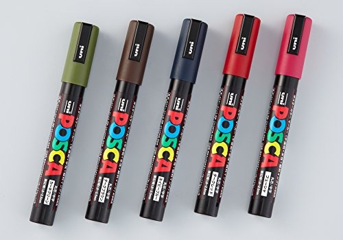 Uni Posca Paint Marker Pen, Punto Medio (pc5m), Juego De 29