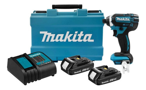 Atornillador De Impacto Inalámbrico Makita Dtd152sye 18v Color Negro/turqueza