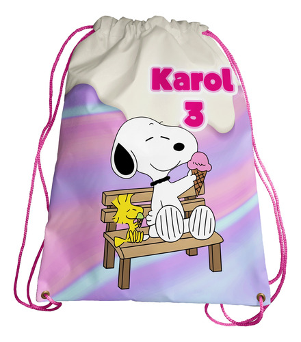 50 Pz Recuerdos-morrales Dulceros Personalizados Snoopy!