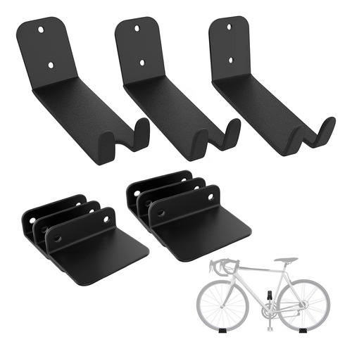 Walmann Paquete De 3 Soportes De Pared Para Pedal De Bicicle