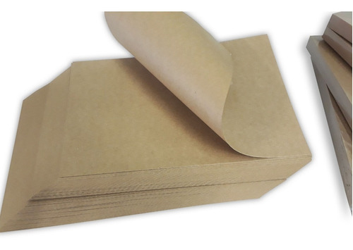 400 Fls Papel Kraft 170g / 180g A4 Marrom Escuro Artesanato