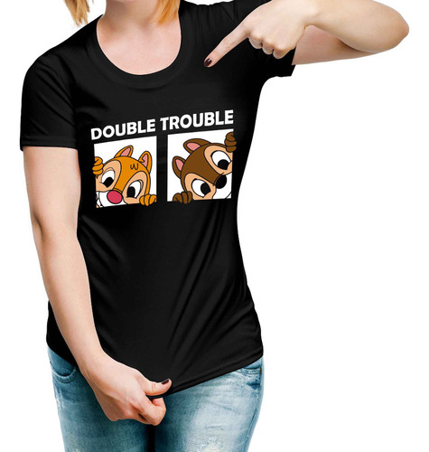 Playera Chip & Dale Double Troble