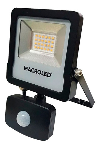 Imagen 1 de 10 de Proyector Reflector Sensor Movimiento 30w Luz Led Macroled
