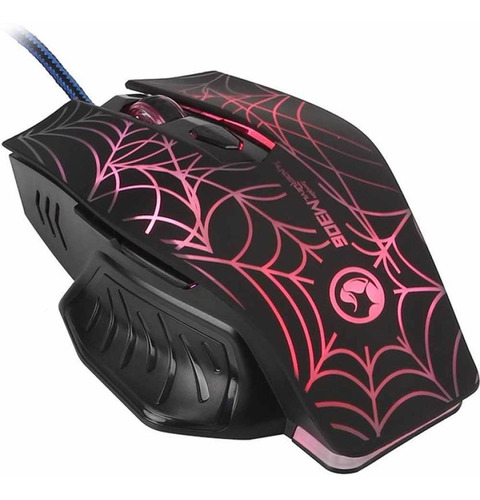 Mouse Gamer Negro Marvo