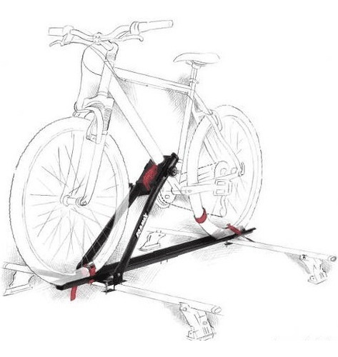 Transbike De Teto Universal Velox Aço Eqmax P/ 1 Bike
