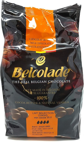 Chocolate Belcolade Con Leche 35%