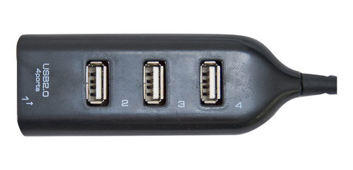 Imagen 5 de 5 de Hub Adaptador Usb Njoytech 4 Puertos V2.0