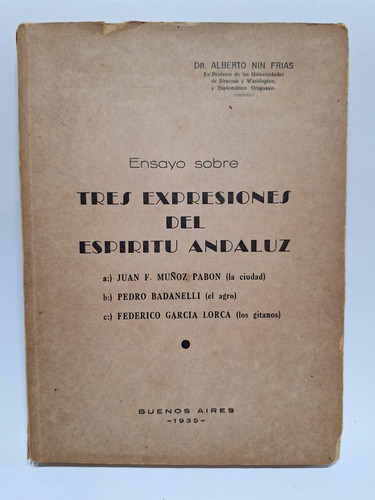 Ensayo Sobre Tres Expresiones Del Espiritu Andaluz Le577