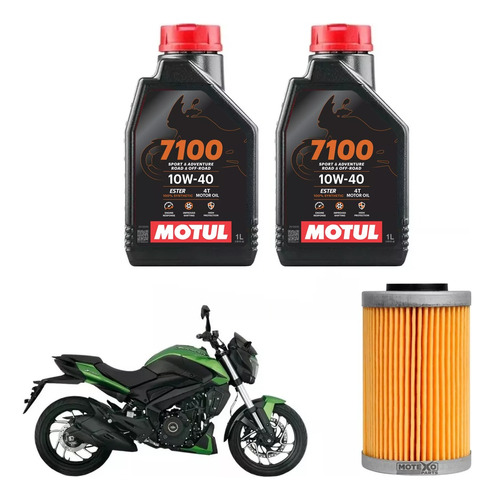 Kit Service Bajaj Dominar 250 400 Filtro + Motul 7100 Sia++