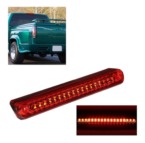 Tercera Luz Freno Led Chevrolet Pickup 1988 - 1999 Len Rojo