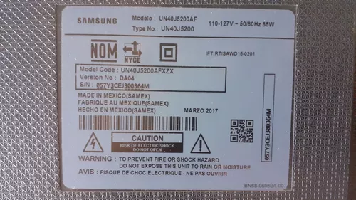 Refacción Circuito Led Para Tv Samsung 40¨ Mod. Un40j5200af