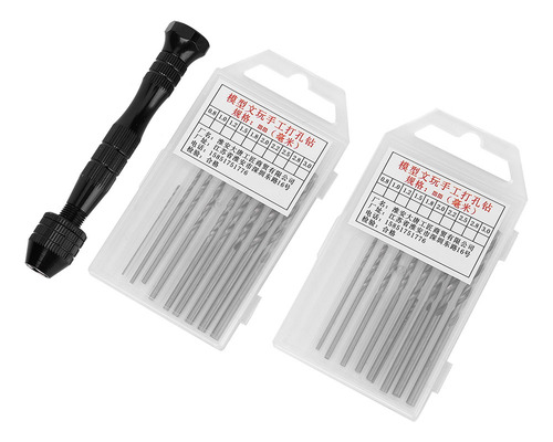 Juego De Brocas Helicoidales Con Broca Manual, Miniperforado
