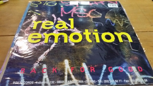 Real Emotion Back For Good Vinilo Maxi Cover Take That 1995