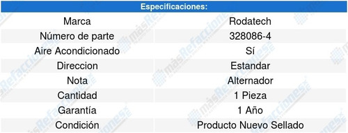 Banda Accesorios 207 1.6l L4 07 A 09 Rodatech 5659778