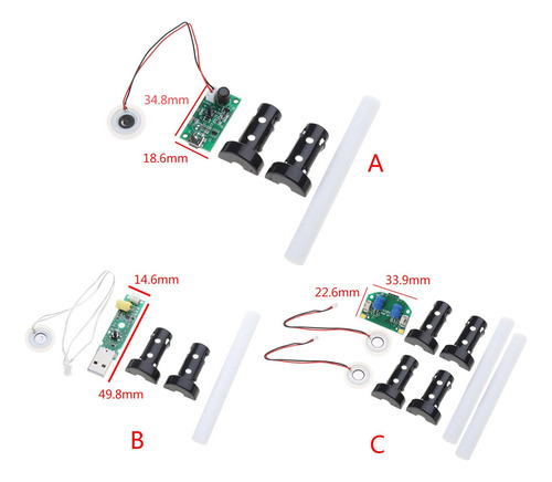 Módulo Humidificador Usb Kit Electrónico Diy De 20 Mm Contro