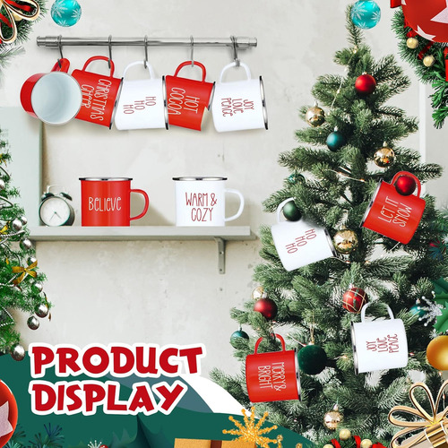 Taza De Cafe Esmaltada Navidena Sieral, 9 Unidades, Para ...