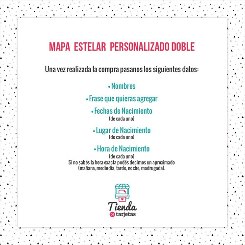 Imagen 3 de 3 de Mapa Estelar Doble Corazón Regalo Aniversario San Valentín