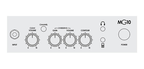 Imagen 4 de 4 de Amplificador Marshall De Guitarra Eléctrica 10w