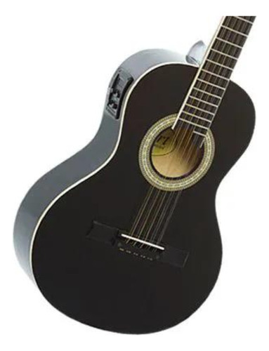 Viola Estudo Eletrica Caipira Giannini Vs-14 Eq Bk + Capa
