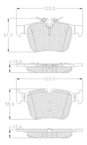 Balatas Traseras Para Mercedes-benz C180 2017 Grc Prime