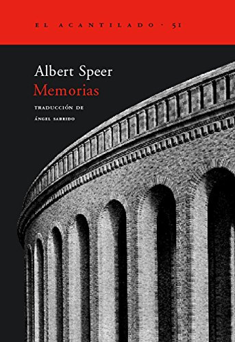 Libro Memorias De Speer Albert Acantilado