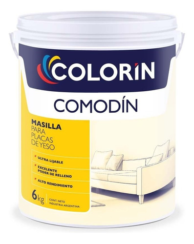 Masilla Para Placas De Yeso Colorin Comodin 6 Kilos - Zerus