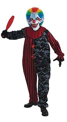 Disfraz Hombre Payaso Creepo Carnival, Talla Única