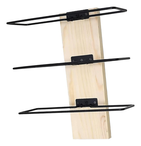 Estante Para Vino De Montaje En Pared Con Color Madera