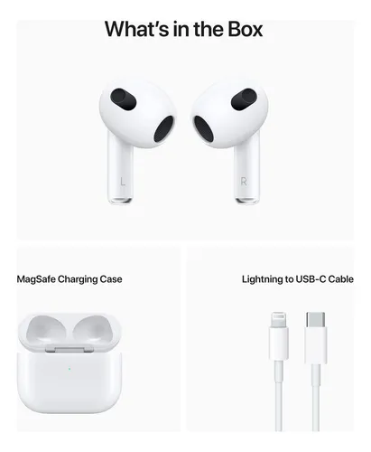 Auriculares Inalámbricos Apple AirPods 3 Mpny3ll/a