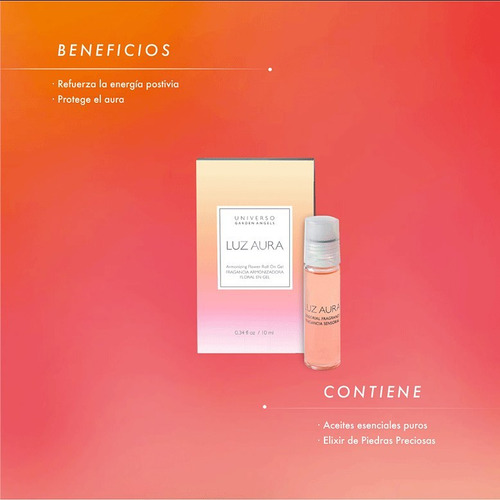 Set Perfume Luz Aura + Aromaoil Orange Garden