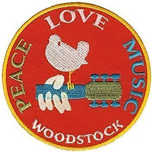 Parches Bordados Cat Música Internacional Woodstock Mi92