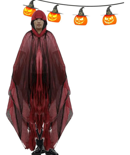 Capa Fantasma De Halloween Capa Fantasma Con Capucha D