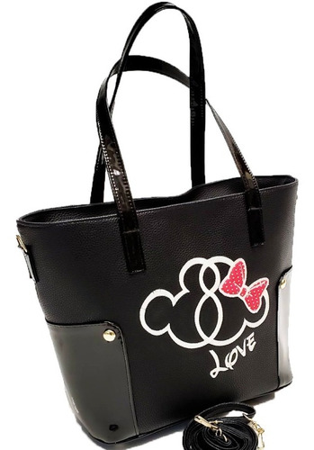 Bolsa Mickey/minnie Love - Negro